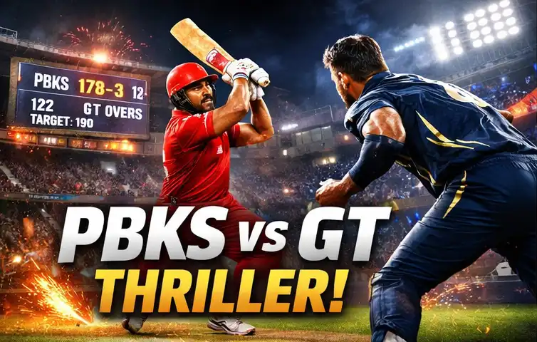 Punjab Kings vs Gujarat Titans IPL 2026 thrilling match moment