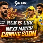 when is rcb vs csk match 2026 rcb vs csk next match